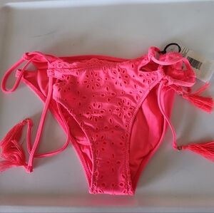 NWT  Neon Eyelet bikini bottom  sz S